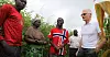 Her er Norad-direktør Jon Lomøy på besøk i Zambia for tre år siden.