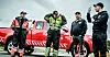 KLAR FOR LANG VINTER: Thord Paulsen (til høyre) har en personlig rekord på to varebiler, en buss, to semitrailere og 18 personbiler på en og samme natt. Likevel ser bilbergerne fram til utfordringene vinteren byr på. Fra venstre Ole Henrik Blengsli, Bjørn Lægreid, Jo Roger Blengsi og Thord Paulsen.