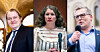 Erlend Wiborg (Frp), Tuva Moflag (Ap) og Dagfinn Olsen (Frp) er blant dem som nå tar Bjørnar Moxnes i forsvar.