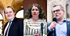 Erlend Wiborg (Frp), Tuva Moflag (Ap) og Dagfinn Olsen (Frp) er blant dem som nå tar Bjørnar Moxnes i forsvar.