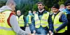 De streikende på Norse Production får nå solidarisk støtte fra sin fagforeningskamerater i Industri Energi. Fra venstre: Sebastian Medrek, Dawid Kaldunski, Grzegorz Waluga, Pawel Pitry, Bartek Czajkowski.