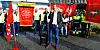 Nestleder i NNN, Jarle Wilhelmsen, holder appell under streiken på Norse Production i fjor høst. Nå fortsetter kampen i politiske organer.