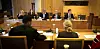Torsdag var det statens vitner som inntok vitneboksen. Med ansiktet mot, sitter fra venstre statens professfullmektiger Siri Kristiansen og Ingvild Matre Meinich, videre Ola Haave, leder for renholdsprosjektet i Forsvarsbygg, Magnus Bydal, seniorrådgiver i Forsvarsdepartementet