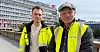 Saksbehandler i Fair Play Bygg Oslo og omegn, Simen Hennum (t.v.) og daglig leder Lars Mamen, gleder seg over at organisasjonen er nevnt i uttalelsen om sosial dumping fra LO-kongressen.