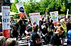 Lærernes arbeidstid er et av temaene som kan føre til at årets lønnsoppgjør i kommunesektoren ender i streik. Her fra streiken blant Unio-organiserte i 2012.