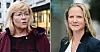 LO-sekretær Trude Tinnlund og Mari Sundli Tveit, direktør NHO.