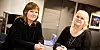 MEKLING: Jane B. Sæthre (t.h.), forbundsleder i NJF og Lise Olsen, forhandlingsleder og nestleder i LO Stat er klare for mekling mandag 26. februar.