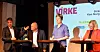 FOREGANGSLAND: Paneldeltakerne Ivar Horneland Kristensen fra Virke (f.v.), Are Tomasgard fra LO, Åsmund Aukrust fra Ap og Cathrine Barth fra Circular Norway ønsker alle at Norge skal bli et foregangsland innen sirkulær økonomi.