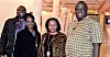 LÆRERIKT BESØK: Celumusa Tembe (f.v.) og Khosi Molluvi fra Swaziland, Martha Mhango og Madalitso Njolomole  fra Civil Servants Trade Union of Malawi (CSTU) har hatt stort utbytte av besøket på NTLs landsmøte.
