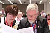 LO-leder Gerd Kristiansen og LO-nestleder Tor-Arne Solbakken setter alle kluter til mot regjeringens arbeidslivsreform.
