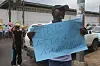 PROTEST: Arbeidere i Liberia protesterer mot myndighetenes angrep på fagbevegelsen i landet.