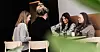 Benedikte Ljøen (f.v),  Elsa Irene Kjærstad (med ryggen til), Eileen Connor og Anne Grethe Bakke er barnevernskonsulenter i Ålesund kommune. De synes det er urettferdig at de ikke har betalt lunsjpause.