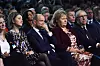 STØTTE: Erna Solberg sier hun vil støtte opp om havvind-utviklingen. Her fra NHOs årskonferanse, mellom president Arvid Moss til høyre og direktør Ole Erik Almlid til venstre. (Helt til venstre, Tale Jordbakke og Mari Sundli Tveit.)