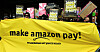 Ansatte Amazon krever bedre arbeidsvilkår og høyere lønn for å takle det økte prisnivået, skriver Bloomberg. (Arkivbilde fra demonstrasjon i Berlin i 2017).
