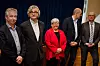 Fra oppstarten for årets statsoppgjør: (F.v.) Pål Arnesen (YS Stat), Petter Aaslestad (Unio stat), Tone Rønoldtangen (LO STat), Anders Kvam) og lengst til høyre statens personaldirektør Gisle Norheim,