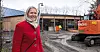VENTER PÅ KLIMAHUSET: Brita Slettemark er leder for Klimahuset som bygges i Botanisk hage. Håndverkerne er i full sving, og det skal stå ferdig til våren.