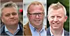 ENIGE: Jørn Eggum, leder av Fellesforbundet, Jan Olav Andersen, leder av EL og IT Forbundet og  Frode Alfheim, leder av Industri Energi