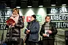 LO, Unio og YS sto sammen. Gerd Kristiansen, LO,  Anders Folkestad, Unio, og Jorunn Berland, YS holdt appeler under streikemøte foran Stortinget 28. januar 2015.