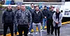 NY JOBB: Åtte av Nyrstar-ansatte som nå reiser sørover til Hydro Husnes for de nye midlertidige stillingene der. F.v.: Jostein Bjørsvik, Jan Erik Abrahamsen, Terje Ljotebø (klubbleder), Martin Norevik, Joachim Sæternes, Tommy Larsen, Vidar Ekreskar og Trude Julseth.