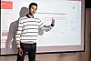 VERVER FLERE STUDENTER: I løpet av 2020 økte antallet studentmedlemmer i LO med 10 prosent. Studentrådsgiver Munir Jabers mål er å øke veksten år for år.