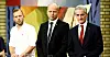 Fra venstre: Audun Lysbakken, Trygve Slagsvold Vedum og Jonas Gahr Støre.