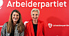 Den svenske LO-lederen Susanne Gideonsson gjestet Arbeiderpartiets valgvake og LO-leder Peggy Hessen Følsvik.