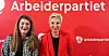 Den svenske LO-lederen Susanne Gideonsson gjestet Arbeiderpartiets valgvake og LO-leder Peggy Hessen Følsvik.