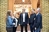 LEKKASJEPRAT: Arbeids- og inkluderingsbransjen og Forbundet Styrke, som organiserer svært mange av de ansatte der, var invitert til en lekkasjeprat om den kommende arbeidsinkluderingsmeldingen. F.v.: Tuva Moflag, Ap, Merete Jonas, første nestleder i Forbundet Styrke, Onar Aanestad, direktør i ASVL, Kenneth Stien, direktør i Arbeid & Inkludering i NHO og Bjørnar Skjæran, Ap.