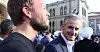 Audun Lysbakken (til venstre) og Jonas Gahr Støre.