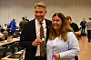 PÅ SNAPCHAT: Heidi Lie gjorde olje- og energiminister Terje Aasland oppmerksom på Montørjentene under Landsstyremøtet til EL og IT Forbundet på Sundvolden i juni. Montørjentenes snapchatside er blitt veldig populær.