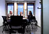 KLUBBEN: Arbeidsutvalget i HK-klubben møtes hver tirsdag; Eskild Jørgensen, Mie Opgjorsmoen og Marisol Izarravlde.