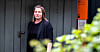 Kathrine Haugland Martinsen utenfor lokalene til Bybo.