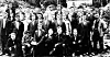 En del av de streikende ved Tofte Cellulosefabrikk og Hurum Fabrikker i forbindelse med storstreiken i 1924 - deriblant de 28 som ble formelt siktet av politiet for opptøyer.