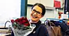 BLOMSTERPIKEN: Roser selger de mye av. Denne buketten er det Anna Gromadzka som er ansvarlig for.