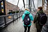TRYGG PATRULJE: Uteseksjonens Cathrine Sundal Jacobsen (tv) og Anders Kildal-Mathisen ser til at broer og gater er trygge.