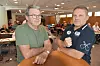 LOKAL STØTTE: Oktober 2018. Jon Helge Kallevik og Leif-Egil Thorsen ville trappe opp kampen for sine streikende kamerater i Traftec.
