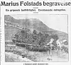 BEGRAVELSEN TIL MARIUS FOLSTAD: Det er anslått at det kom nesten 4.000 mennesker i Marius Folstads begravelse.