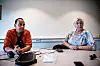 Klubbleder Morten Eriksen og sekretær Eva Ranheim synes det har vært en tung tid etter at de fikk beskjed om at fabrikken skulle legges ned.