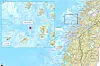HAVARISTED: Ulykken skjedde i Lurøy kommune på Helgelandskysten, Nordland fylke. Arbeidsbåten Smolten var på vei fra  Måvær til Lovund da den kantret. Kart: © Kartverket. Påtegninger: Statens Havarikommisjon