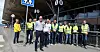 Streikende SAS-piloter utenfor Gardermoen.