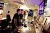 UNGDOMMEN: Lærlingene i maskinrommet: Motormannlærling Odd Marcus Svendsen og elektrikerlærling Sigve Nilsen.
