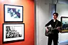 JOHNNY CASH-FAN: Trym Innleggen Hagalia underholdt med nord-amerikansk musikk under åpningen.