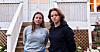 Vårin Dagsgard-Marstein og fylkesleder Amalie Kvernsveen deltok på SUs sommerleir på Utøya.