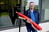 BESØKER SKOLER: Organisasjonssekretær Øyvind Landsvik har besøkt 23 skoler i år, med elektro-elever som skal ut i lære.