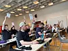 AVSTEMNING: Søndag formiddag stemte ungdomsdelegatene over forslagene til handlingsprogram.