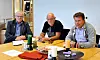 Mye tyder på at det blir flere havnerettssaker for Roger Hansen, leder i Transportarbeiderforbundet (f.v.), Lars Morten Johnsen, 1. nestleder i NTF og Lornts Nagelhus, LO-advokat.