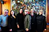 Fra venstre: Lars-Christian Larsen, Camilla Søhagen, Kateryna Bilokin, Christopher Beckham (HK-leder), Niklas Engelsen, Silje Hatmyr.