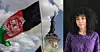 T.v. Afgansk flagg under en demonstrasjon i Paris i 2021 (Arkivfoto). Moa Nyamwathi Lønning har forsket på «oktoberbarna» som forsvant.