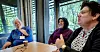 Fag- og kvalitetsrådgiver Melita Lustica (f.h) og hjelpepleierne Rabia Erdemir  og Kari Trosholmen ved Mariehaven sykehjem i Bærum sier de tilrettelegger så mye de kan for at beboerne skal ha et privatliv.