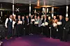 50-ÅRSJUBILANTENE: Jan Olav Andersen med de som ble hedret for et halvt hundreårs medlemsskap i foreningen.